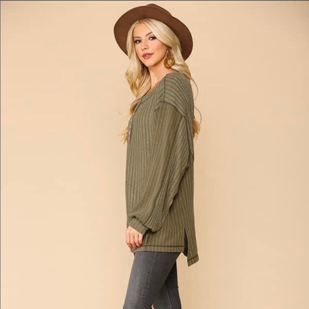 Olive Green Long Sleeve Shirt